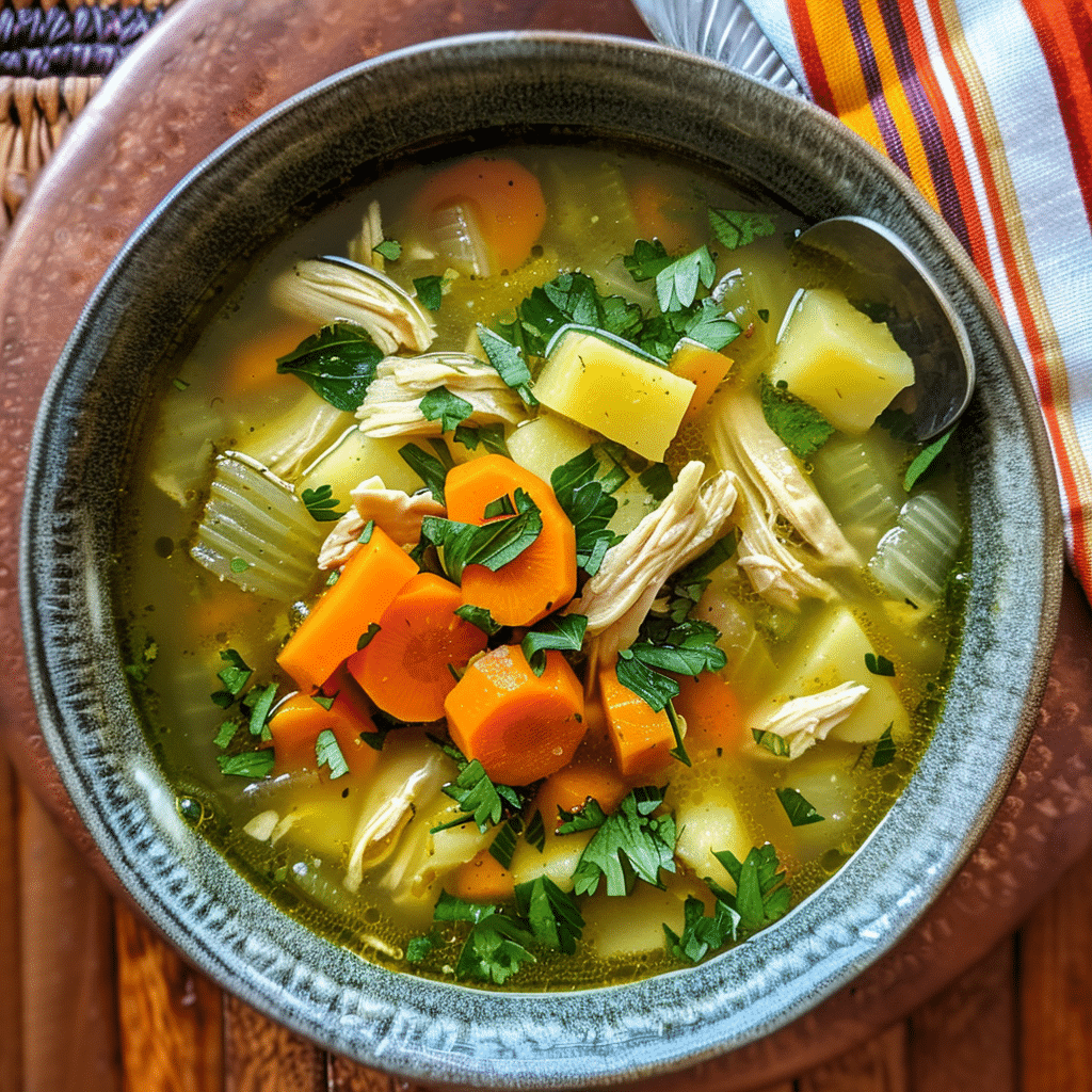 Caldo De Pollo Receta