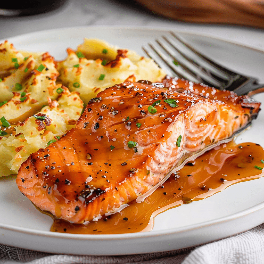 Receta de Salmón con Glaseado Cítrico