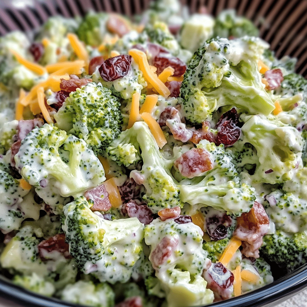Un bowl de ensalada de brocoli, ideal si deseas algo facil y saludable de hacer, receta de Chef Goya.