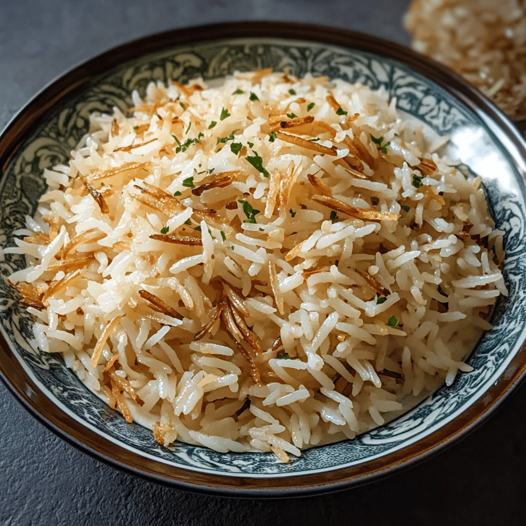 Un plato con arroz con fideos, si deseas un buen acompañante, receta de Chef Goya.