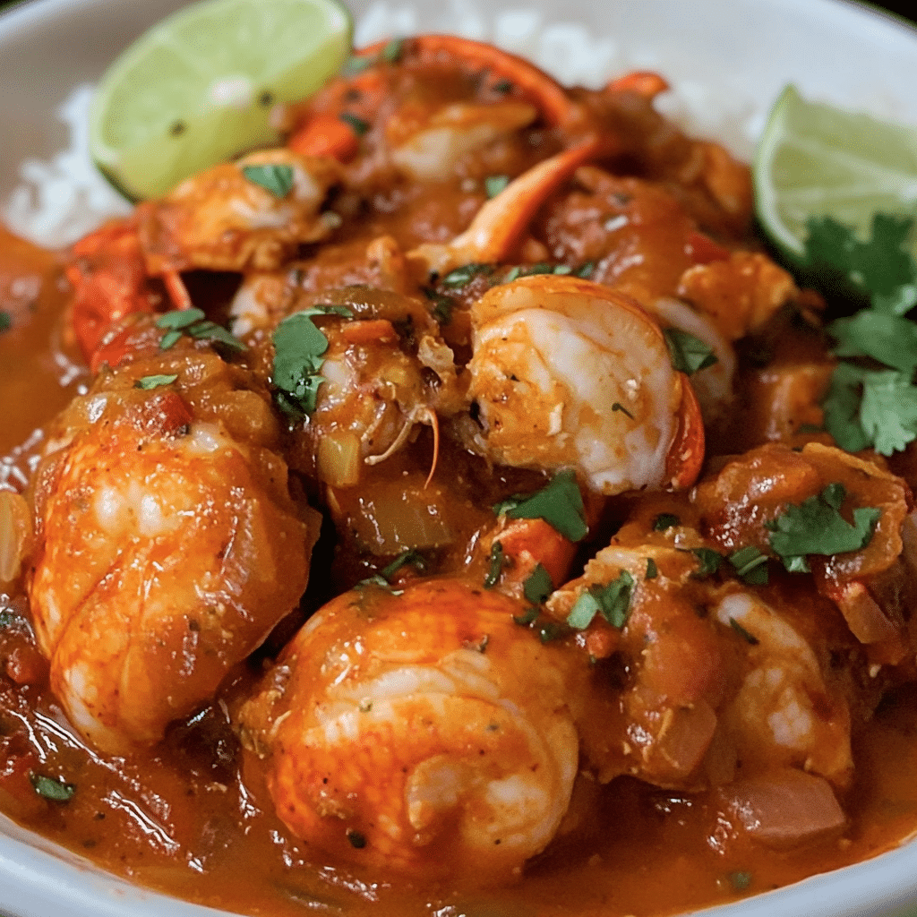 Un plato con enchilada de langostas, si tienes ganas de comer algo diferente, receta de Chef Goya.