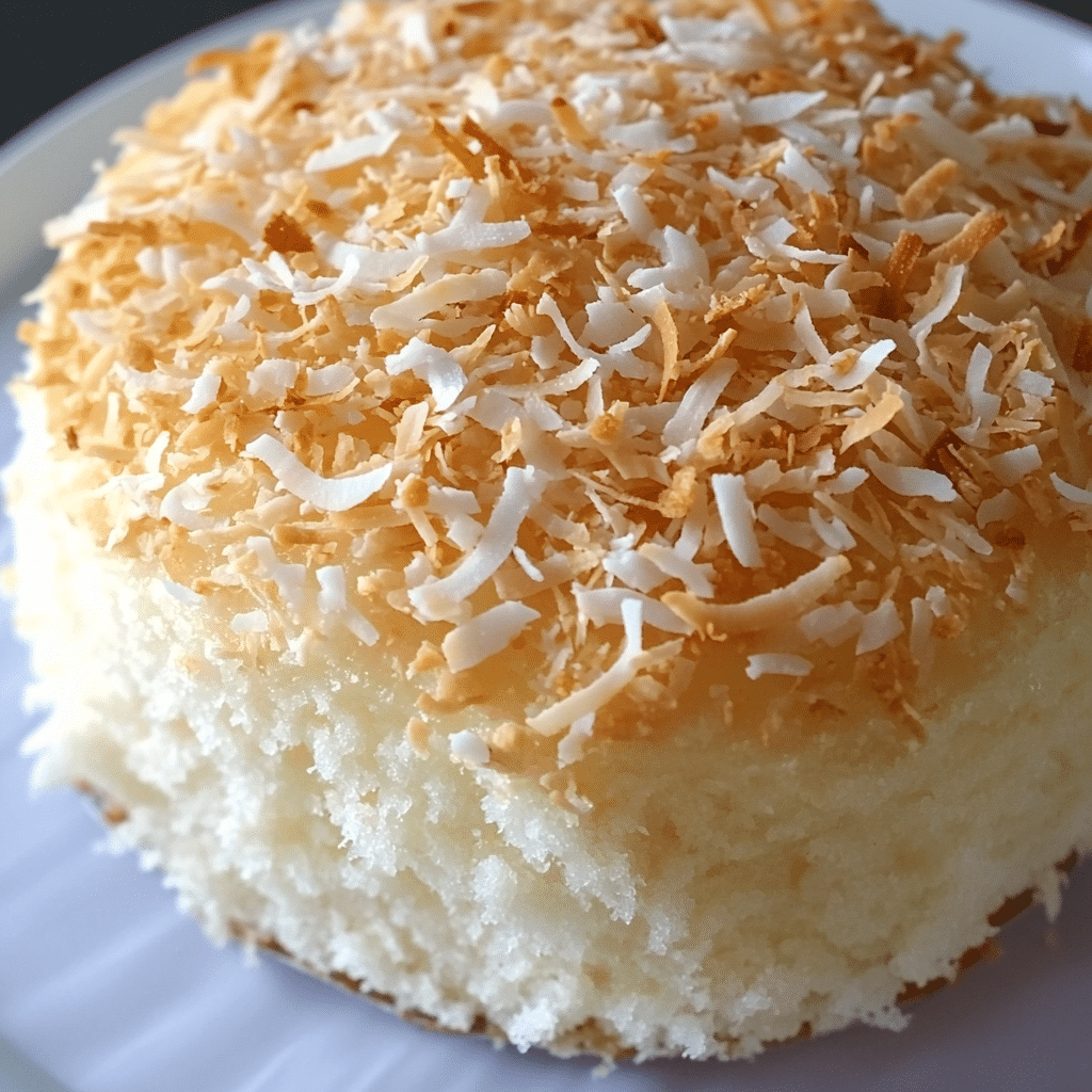Un pastel de coco, si deseas algo dulce y rico, receta de Chef Goya.
