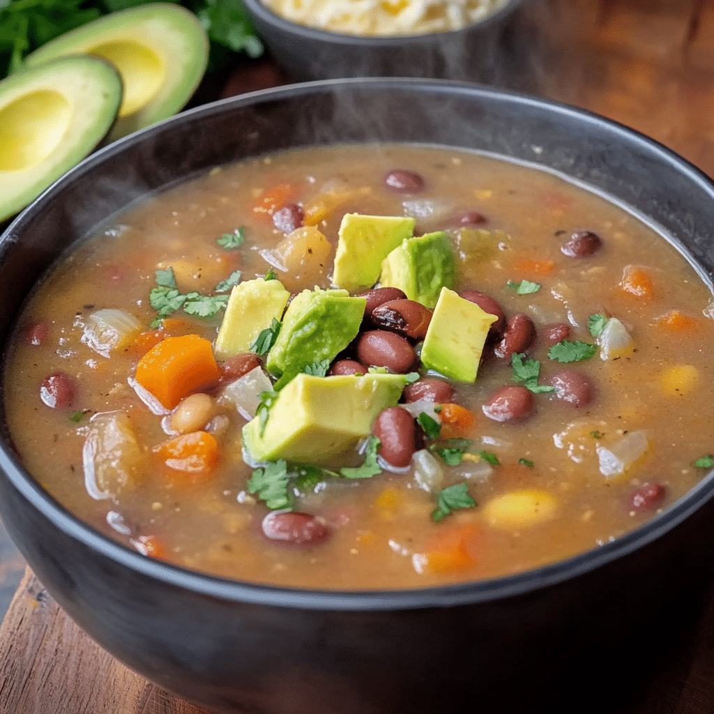 Una sopa de frijoles, si gustas de un plato rico en nutrientes, receta de Chef Goya.