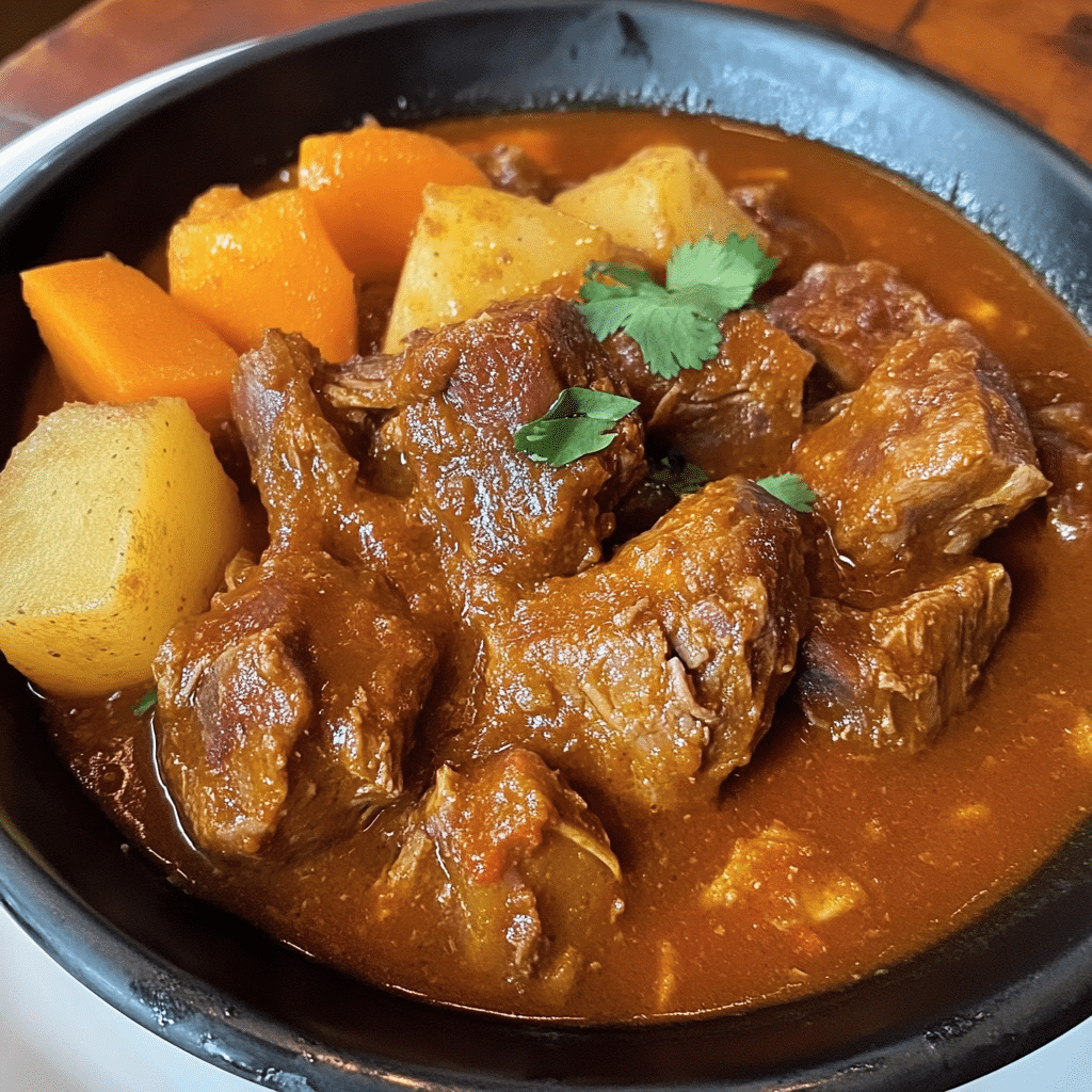 Un plato con espinazo de puerco, si deseas un almuerzo con un toque del sabor de la abuela, receta de Chef goya.