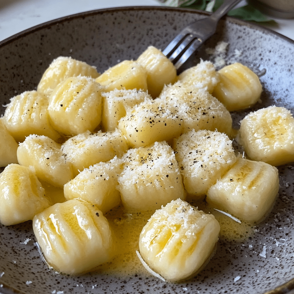 Un plato con ñoquis de papa, ideal si deseas variar un poco tus recetas de la semana, receta de Chef Goya.