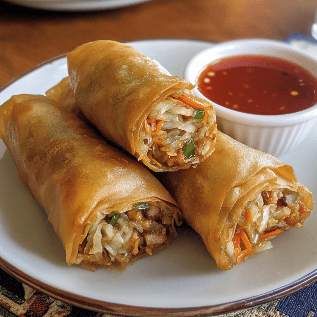 Un plato de rollos primavera, si deseas preparar algo sencillo como snack o entrada, receta de Chef Goya.