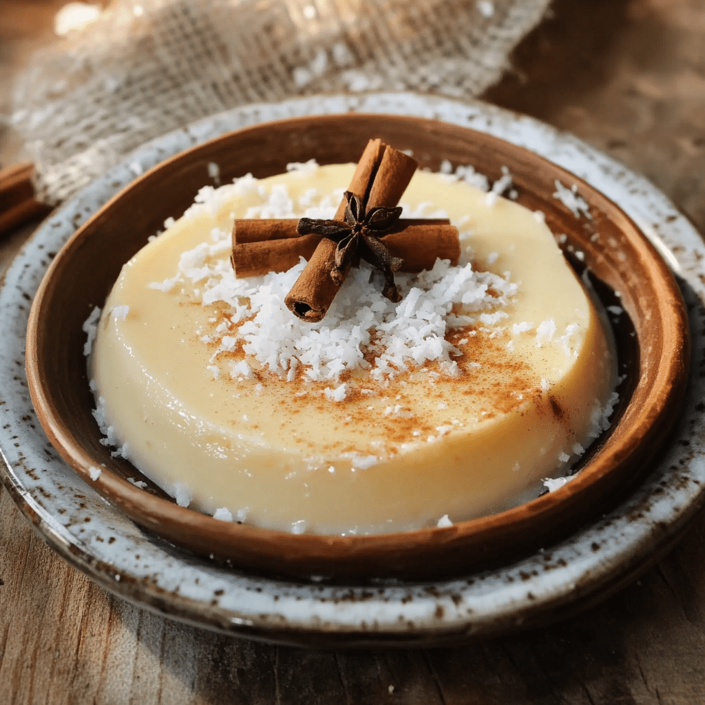 Un plato con natilla, para que puedas preparar en estas festividades navideñas, receta de Chef Goya.