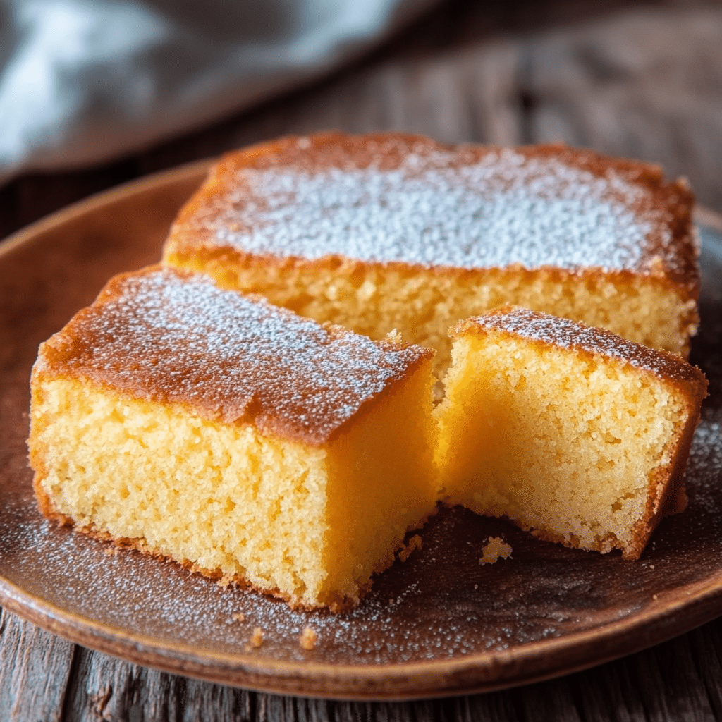 Un plato con panetela, si deseas un postre diferente y facil de hacer, receta de Chef Goya.