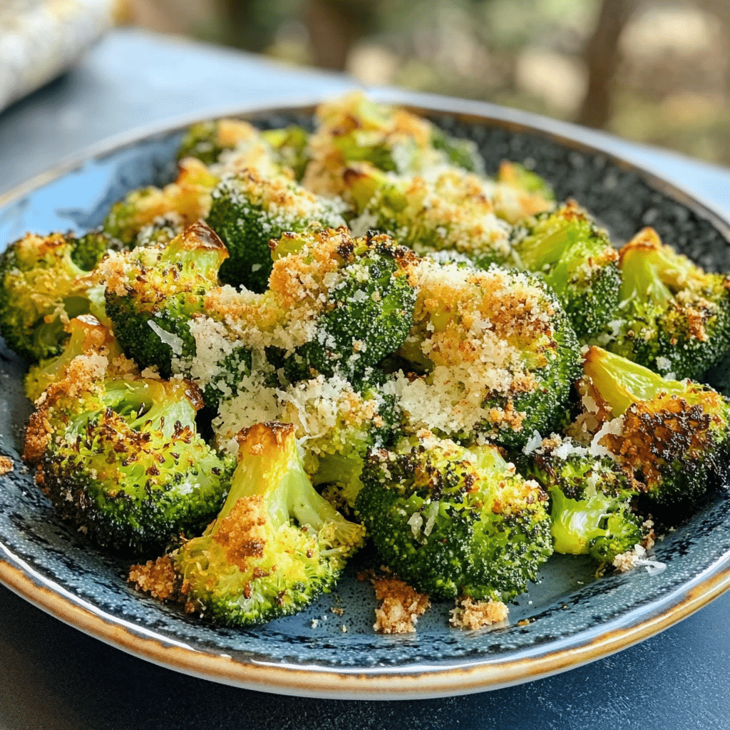 Un plato con brocoli al horno, si quieres hacer una receta diferente con tus brocolis, receta de Chef Goya.