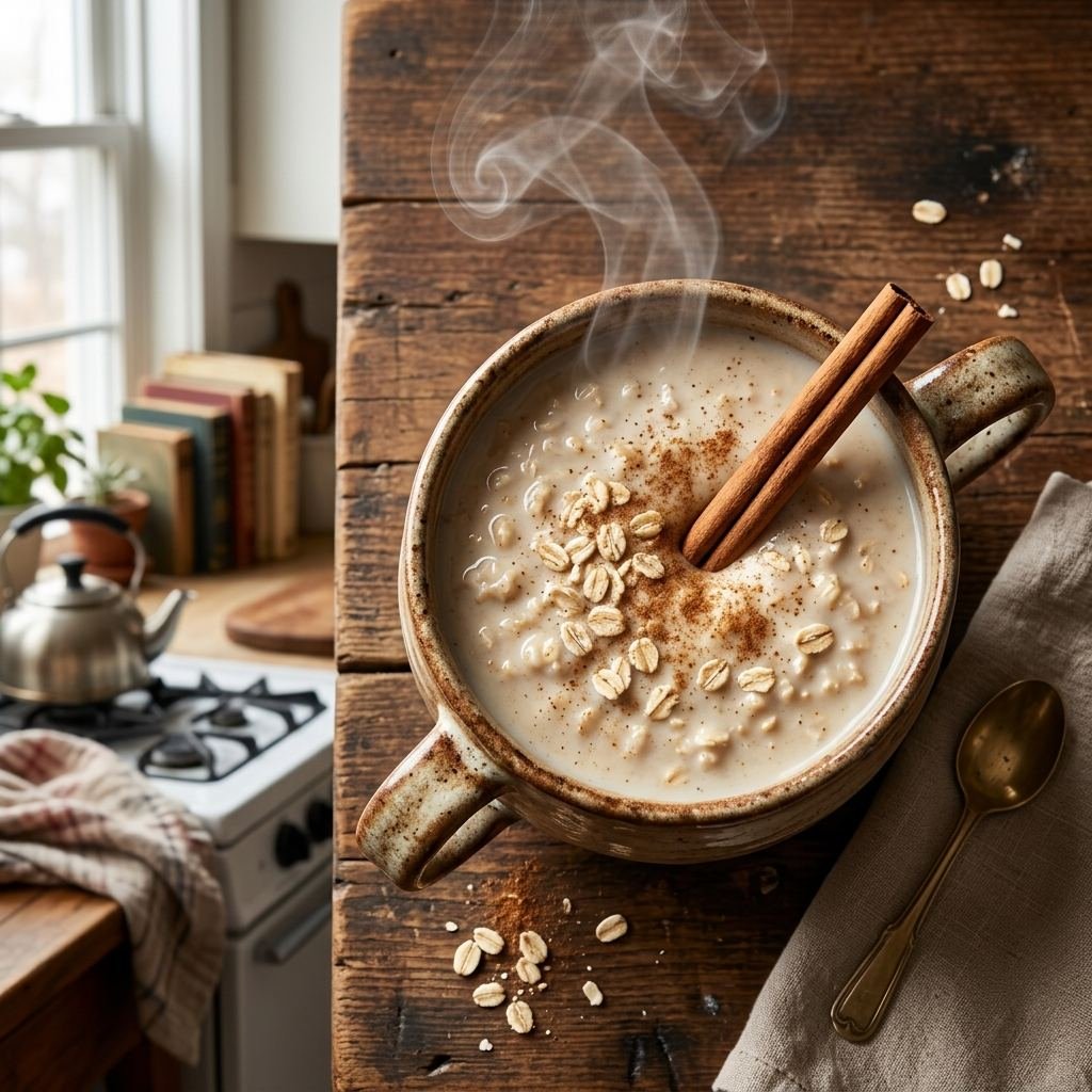 Osmil con leche hondureño cremoso en taza grande con canela