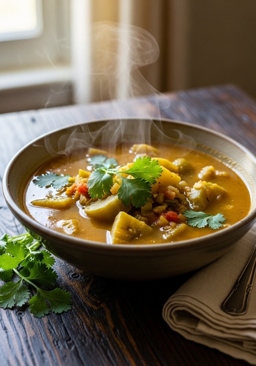 Sopa de Plátano Puertorriqueña: Receta Tradicional con Sofrito